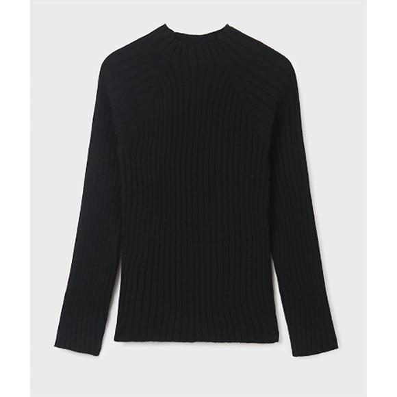 Mayoral Girl Ribbed Mock Neck Sweater in Camellia